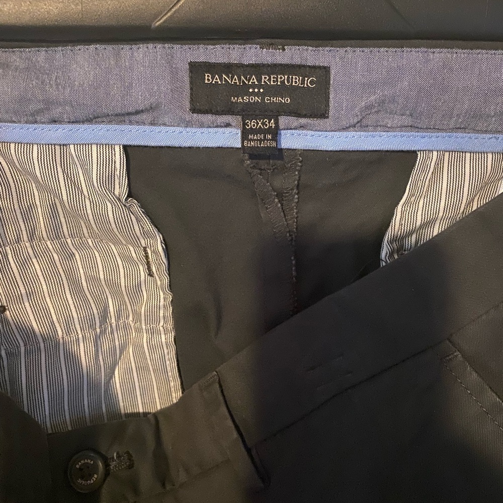 Banana Republic Men's Mason Chino Pants - Dark Gray